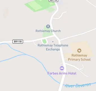 map for Rothiemay Primary School