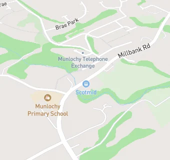 map for Munlochy Primary School