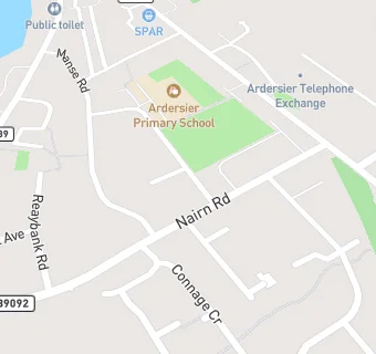 map for Ardersier Primary School