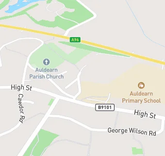 map for Auldearn Primary School