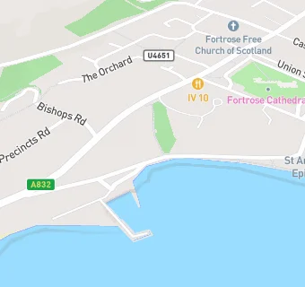 map for Chanonry Sailing Club