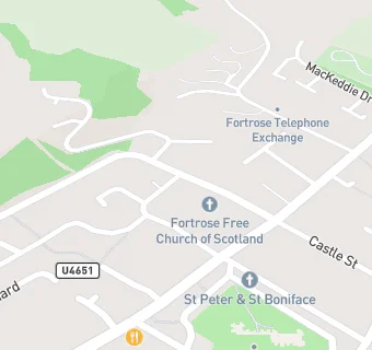 map for Fortrose Town Hall