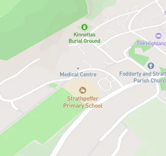 map for Strathpeffer School