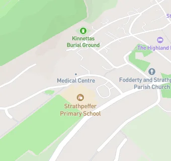 map for Strathpeffer Primary School