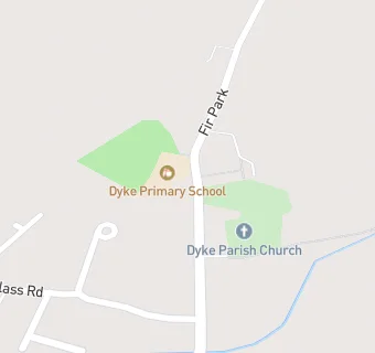 map for Dyke Pre-School Centre