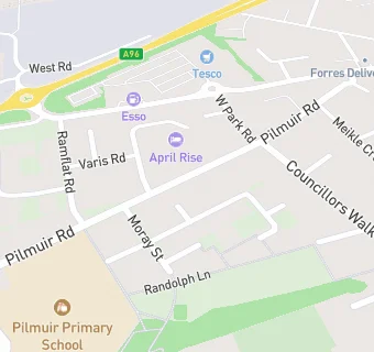 map for Pilmuir School