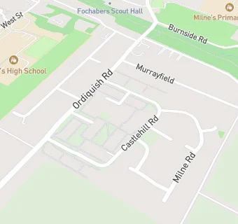 map for Castlehill Care Unit