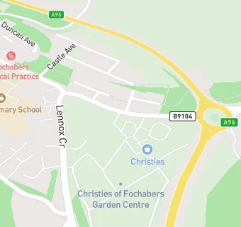 map for Christies Of Fochabers Garden Centre