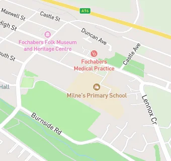 map for Milnes Primary School