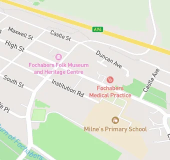 map for Fochabers Medical Centre