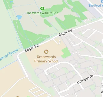 map for Greenwards Primary School