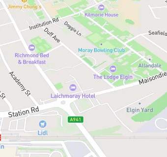 map for Laichmoray Hotels Ltd