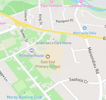 map for East End Primary School