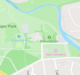 map for Elgin Cathedral