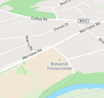 map for Bishopmill Pre-School Centre