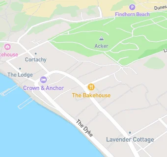 map for Findhorn Bakery