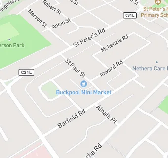 map for Buckpool Mini Market