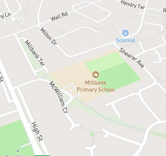 map for Millbank Primary School