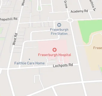 map for Fraserburgh Hospital