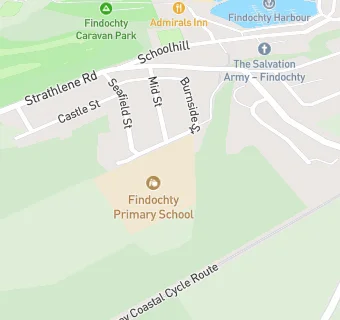 map for Findochty Primary School