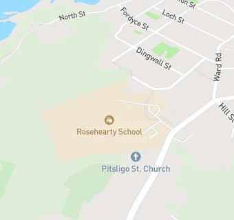 map for Rosehearty School