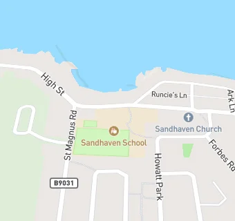 map for Sandhaven School