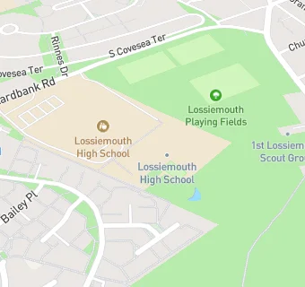 map for Lossiemouth High School