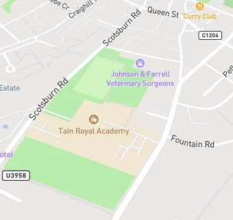 map for Tain Royal Academy