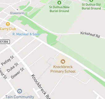 map for Knockbreck Primary School