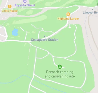 map for Dornoch Caravan & Camping Park