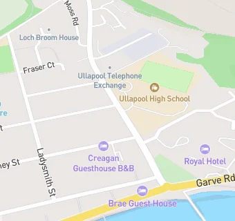 map for Ullapool High School