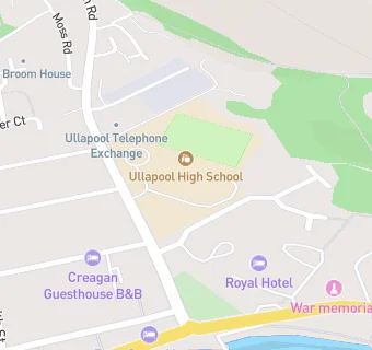 map for Ullapool High School