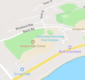 map for Golspie High School