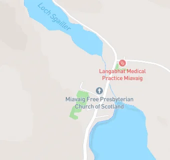 map for Langabhat Medical Practice (Miavaig, Isle of Lewis)