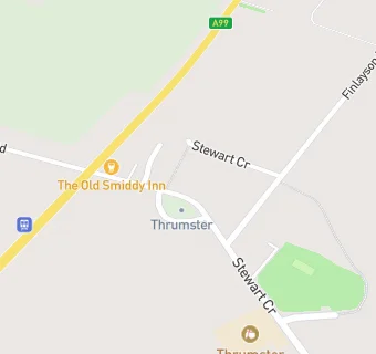 map for Thrumster Village Hall