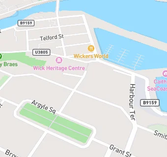 map for Wick Youth Club