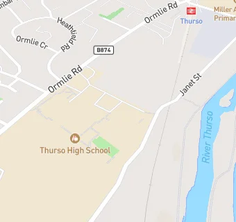 map for Thurso High School