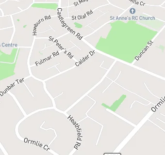 map for Ormlie Lodge Club