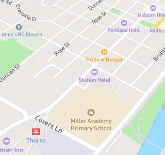 map for Miller Academy