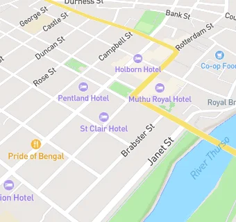 map for St Clair Hotel