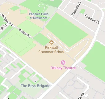 map for Kirkwall Grammar School