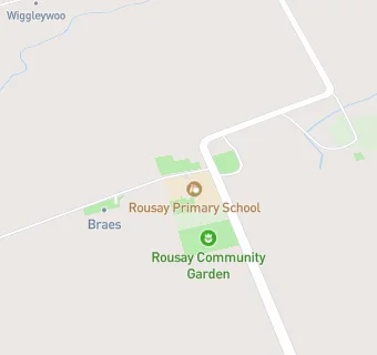 map for Rousay Primary School