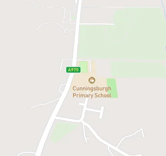 map for Cunningsburgh Primary School