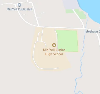 map for Mid Yell Junior High School